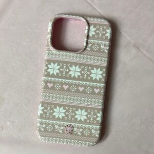 Velvet Caviar iPhone 16 Pro case in Chai Latte Sweater